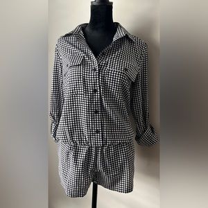 NWT Michael Kors houndstooth romper.